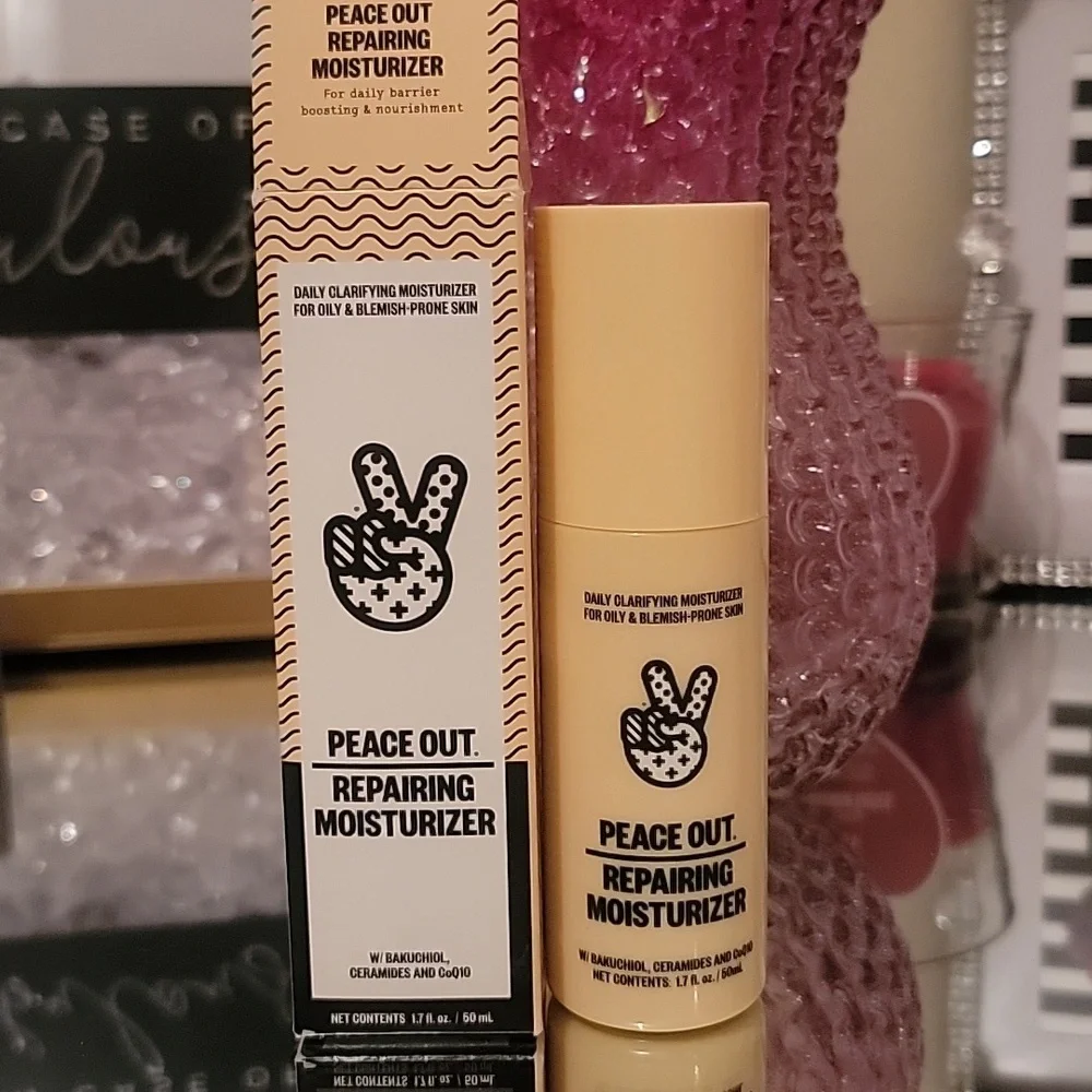 Peace Out Repairing Moisturizer.1.7 Oz. Full Sized. Never Used. - Picture 6 of 9